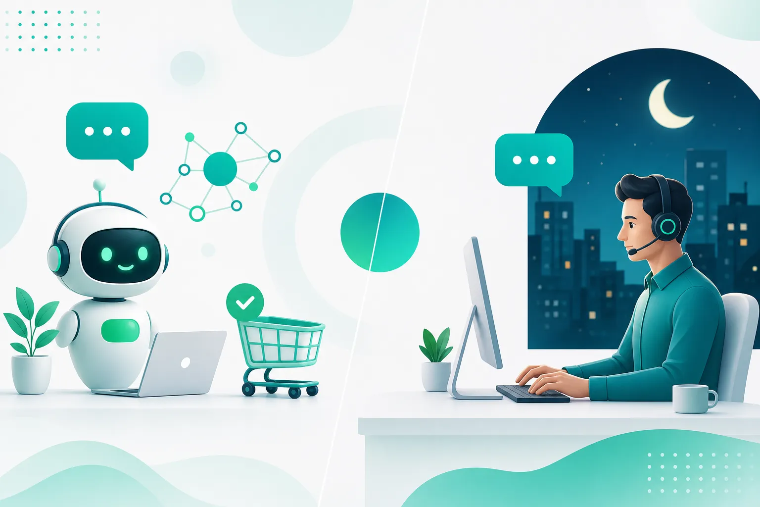 AI Chatbots vs Human Sales Reps at Night: The Ultimate 2026 Guide for E-commerce
